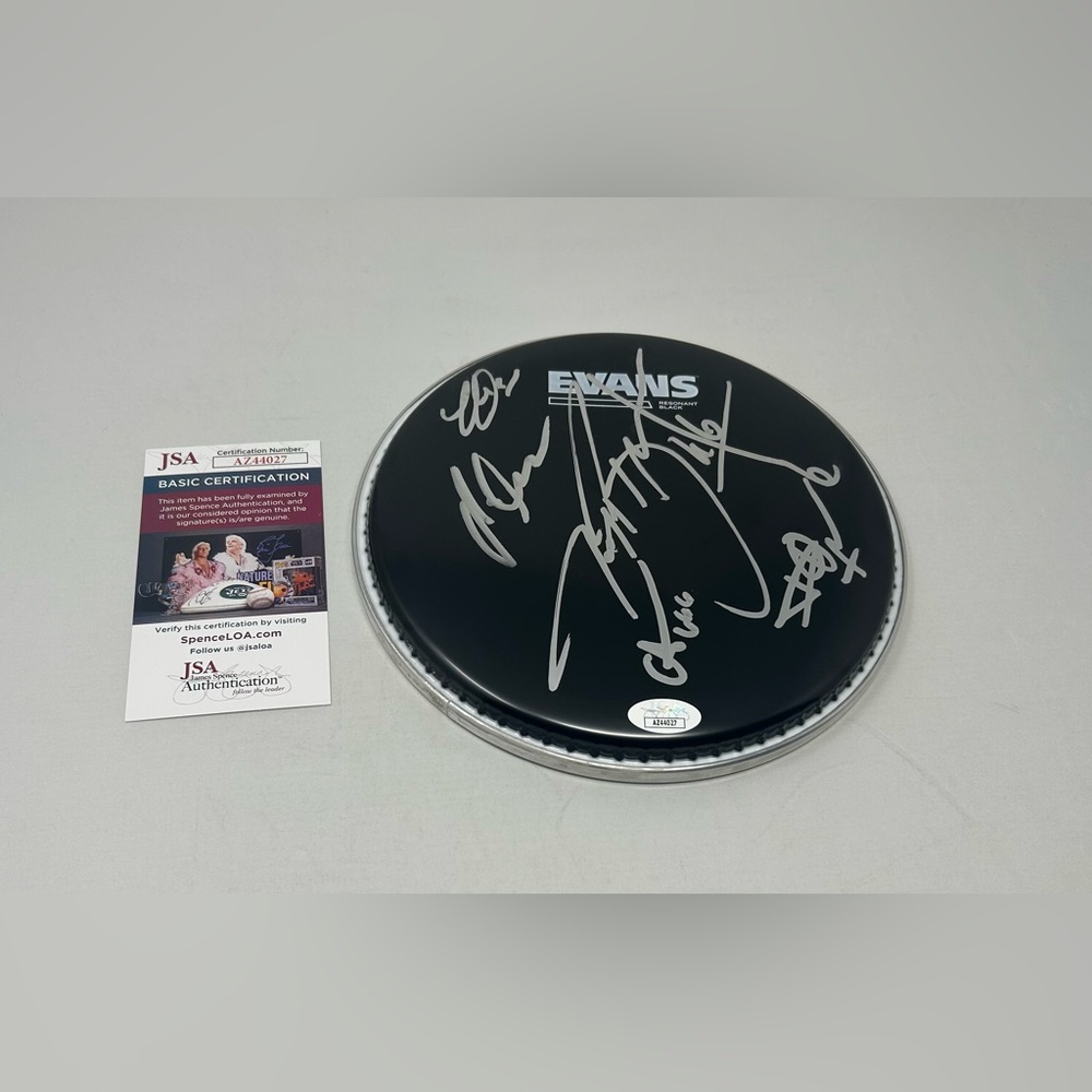 Possessed Band signed Drumhead JSA COA